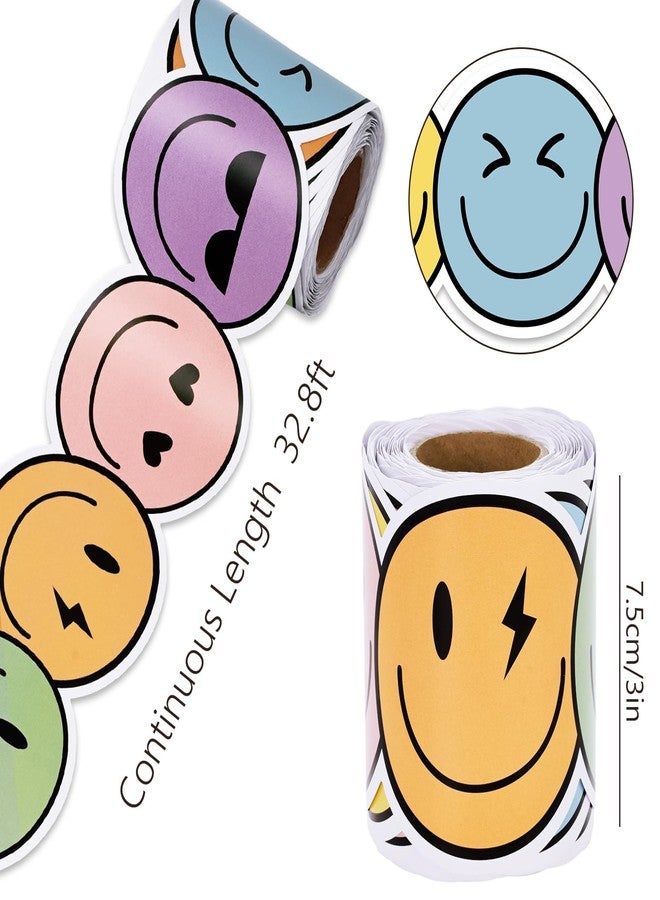وولاين شريط حواف لوحة إعلانات Whaline بطول 32.8 قدمًا بتصميم وجه سعيد أنيق، مزين بنظارات شمسية وقلب وابتسامة، مقطوع بدقة، مناسب للفصول الدراسية والسبورات المدرسية. - Image 2