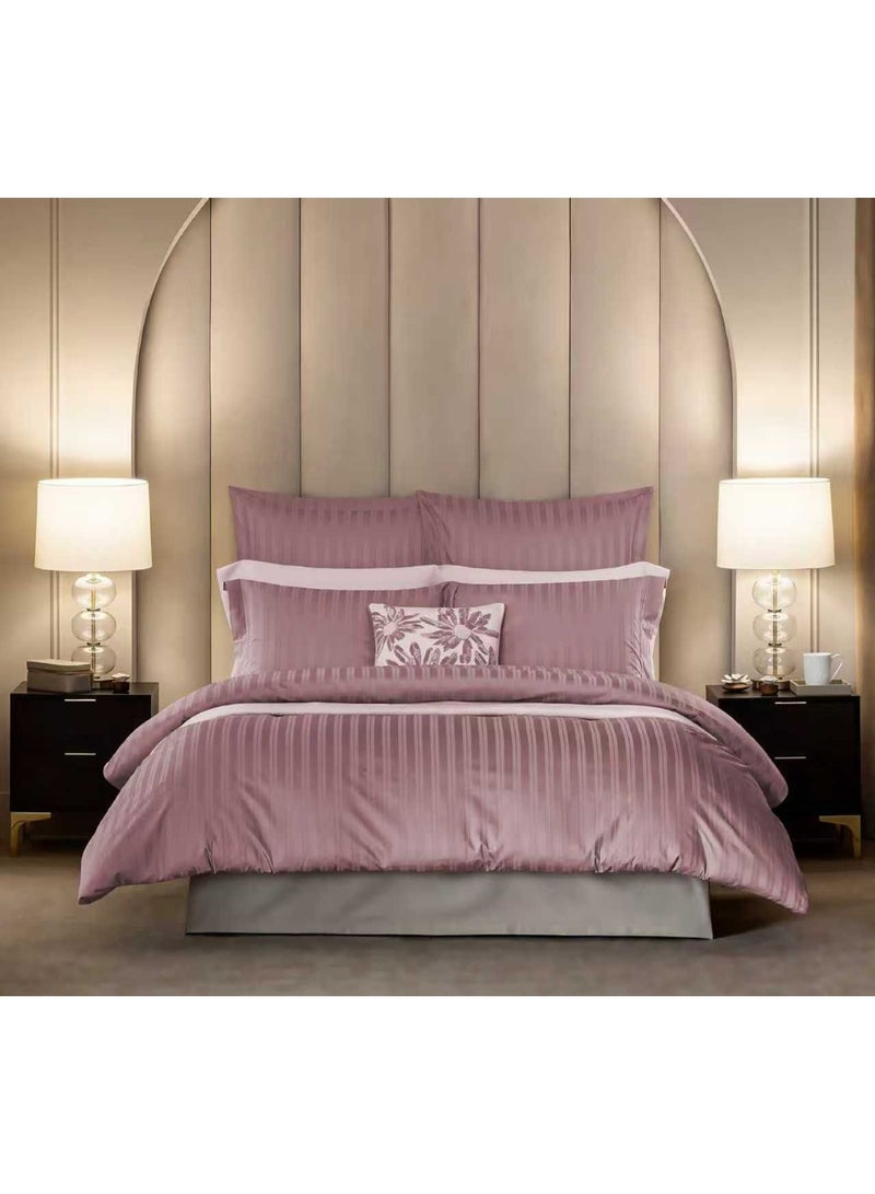 Elegant Soft Cotton King Size Duvet Cover Set – 6 Pieces Bedding Set (220×240 cm)