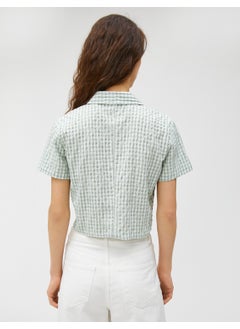 Crop Shirt Checked Short Sleeve Buttoned - pzsku/Z0F05697D5D8DD8FFD53EZ/45/_/1728060837/4e20aad7-46d1-451c-9e20-9f03ceb8031d