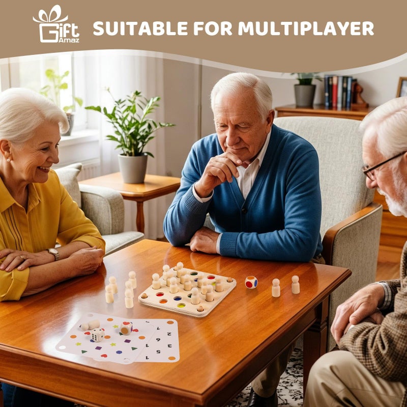 GiftAmaz 3-in-1 Memory Games for Dementia Seniors, Alzheimers Products for Elderly, Wooden Activity Kits for Dementia Patients, Fidget Cognitive Toys for Elderly, Memory Board Gifts for Seniors, Adult - Image 5