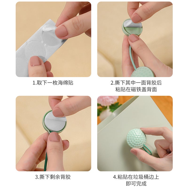 Source Manufacturer Garbage Bag Fixing Buckle Magnetic Suction Adhesive Garbage Bag Non-Slip Fixing Clip Garbage Bag Holder - Image 5