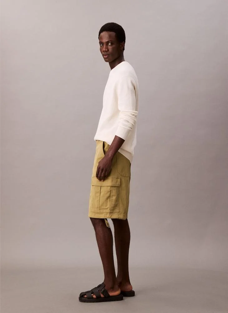 Calvin Klein Jeans  Cotton Loose Cargo Shorts for Men | Best Price UAE
