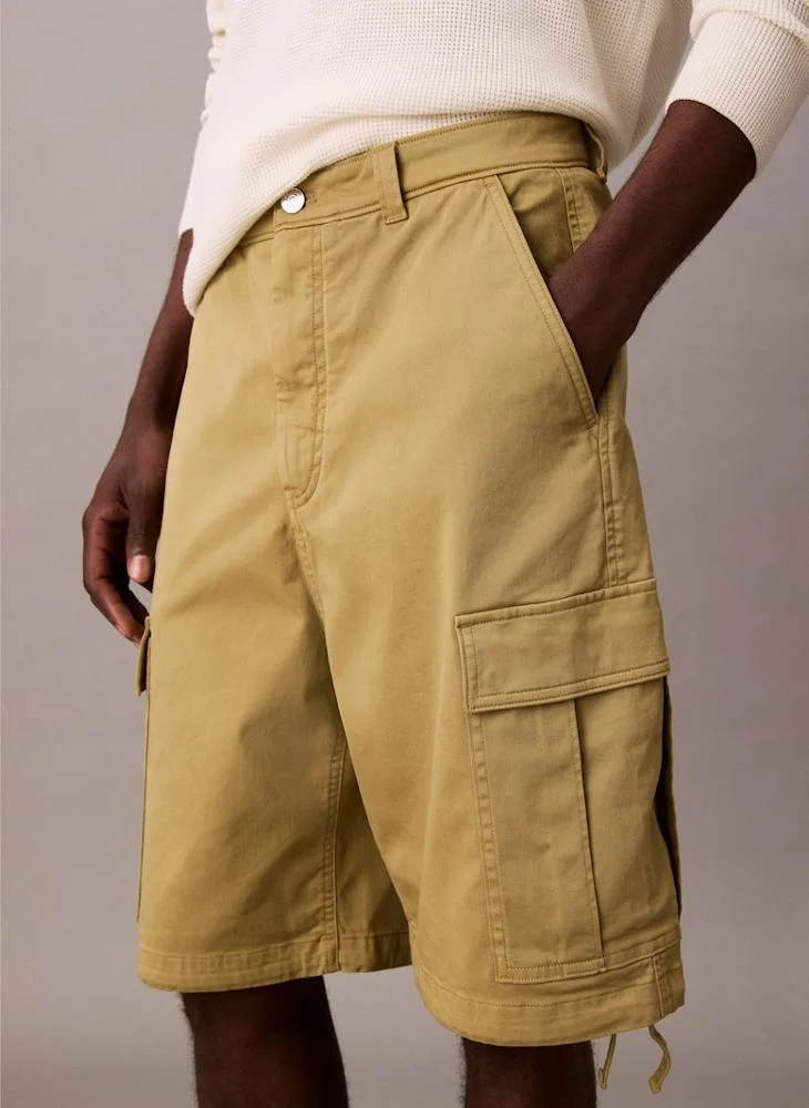 Calvin Klein Jeans Cotton Loose Cargo Shorts