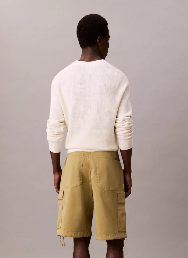 Calvin Klein Jeans Cotton Loose Cargo Shorts