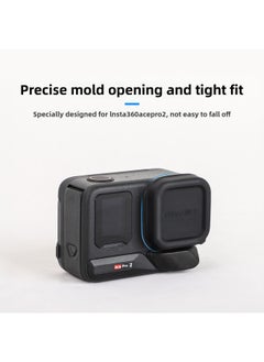 Generic Sunnylife Insta360 Ace Pro2/1 Lens Protective Cover Silicone Lens Cover Protective Cover Accessories-Color:♚ Black  - Image 4