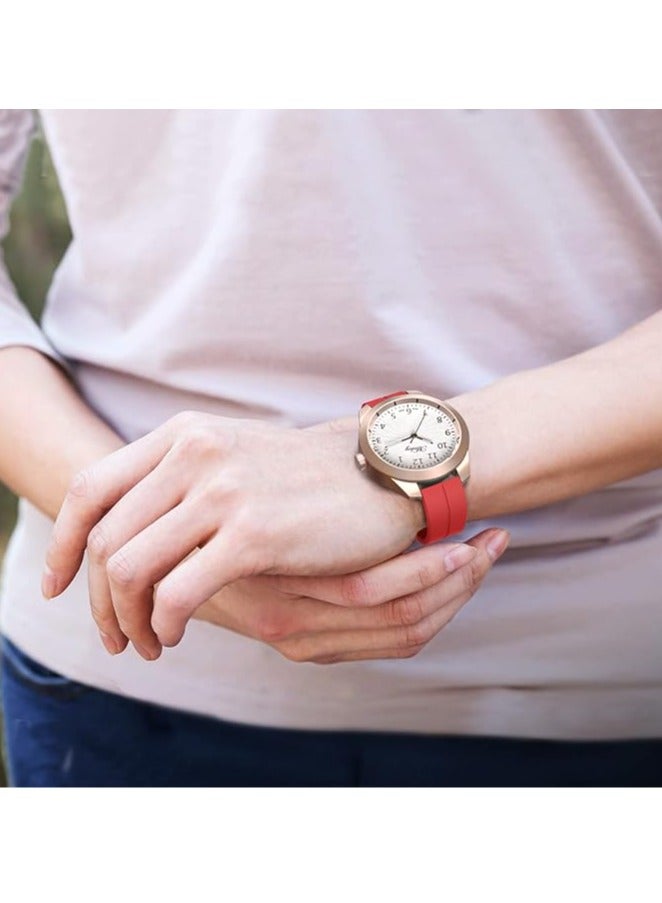 DUSALA Magnetic Watch Band 22mm - Quick Release - Skin-Friendly Soft Silicone Sport Watch Band for Men Women, Magnetic Folding Clasp Silicone Strap - Image 3