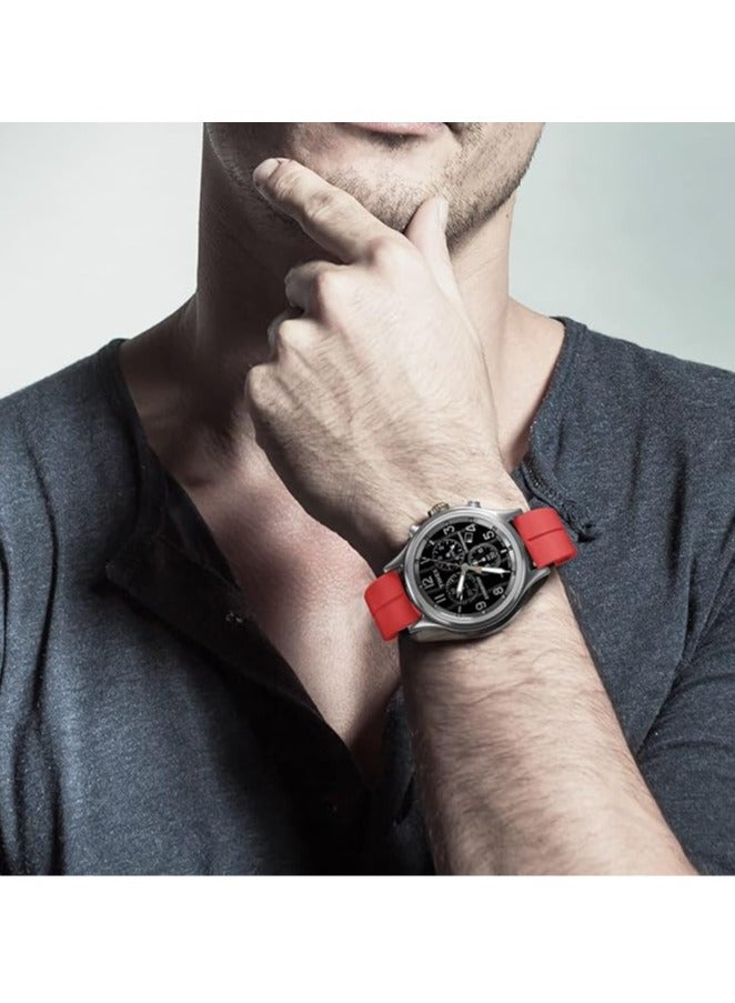 DUSALA Magnetic Watch Band 22mm - Quick Release - Skin-Friendly Soft Silicone Sport Watch Band for Men Women, Magnetic Folding Clasp Silicone Strap - Image 4