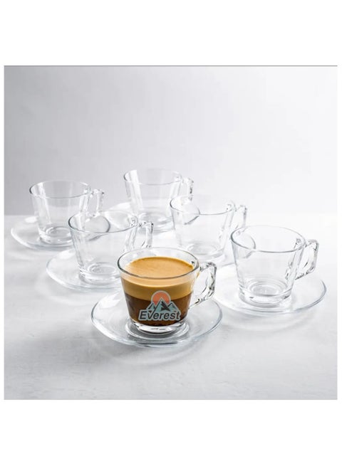 Tea Cup And Saucer Set 190ml 12 Pieces - Vela
