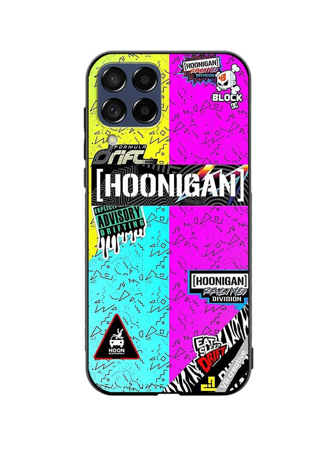 VR CREATIVE Protective Case Cover For Samsung Galaxy M53 Multiple Logo Design Design Multicolour - Image 1