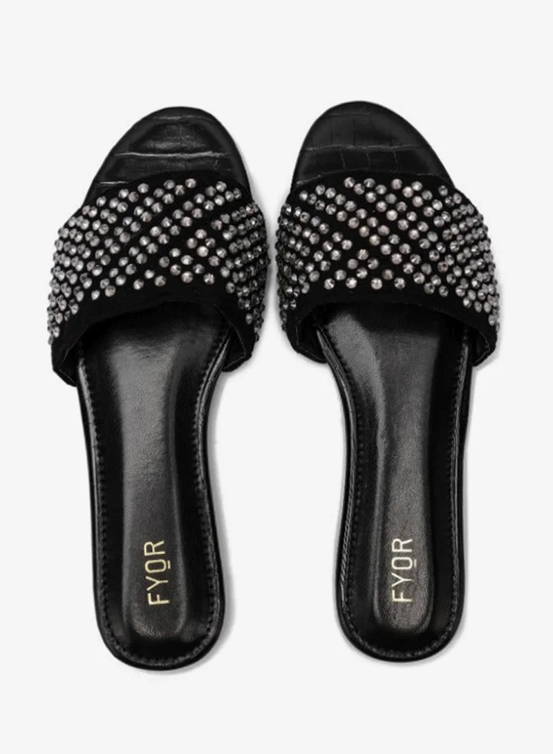 Fyor  Embellished Crystal Flat MY 235 for Women | Best Price UAE