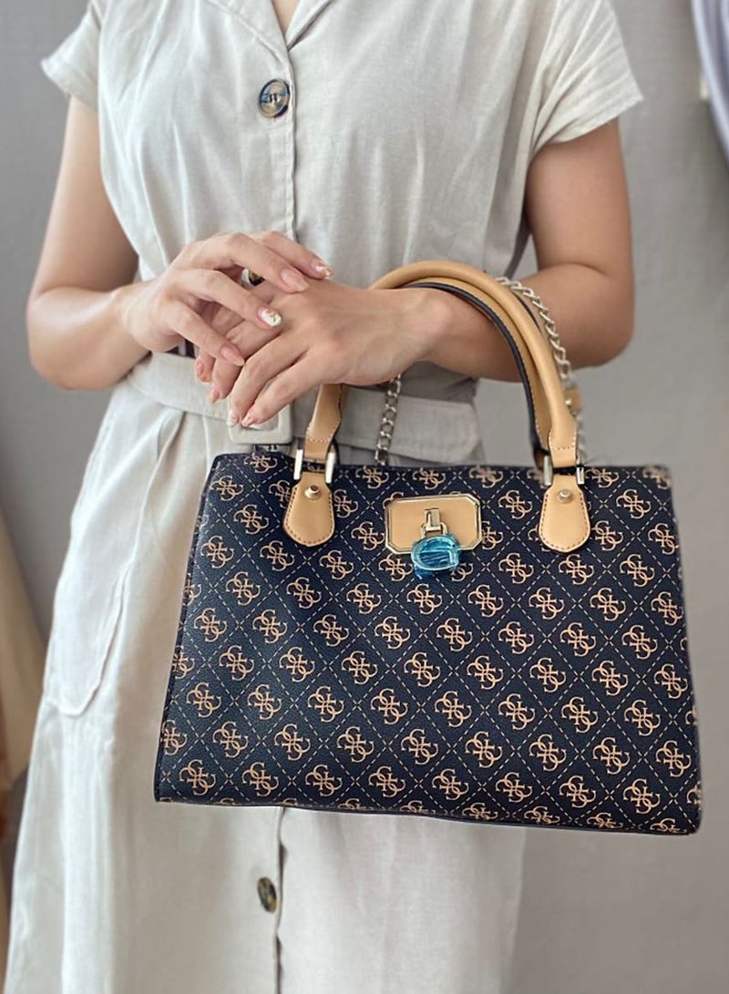 Guess Brown and Beige Women Bag - Image 5