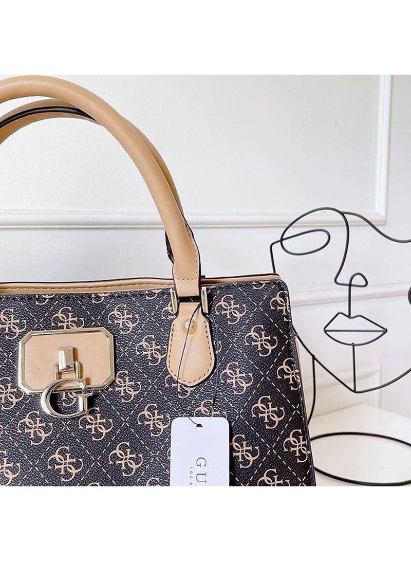 Guess Brown and Beige Women Bag - Image 5