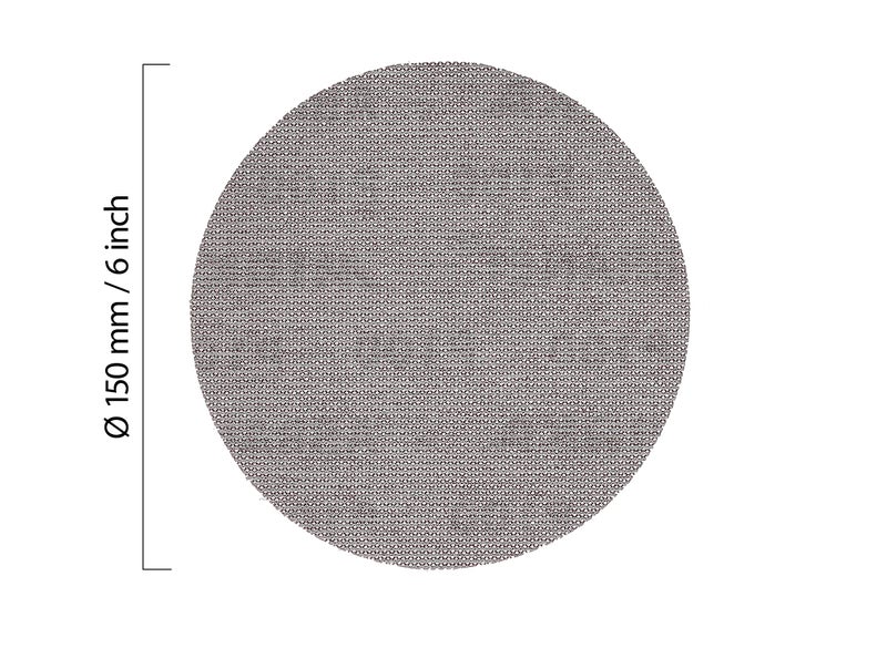 Mirka Abranet Net Disc / 6 inch/Grit 80 / Sandpaper Sanding Discs Hook and Loop/Dust-Free Sanding / 50 pcs / ‎9A-241-080 - Image 2