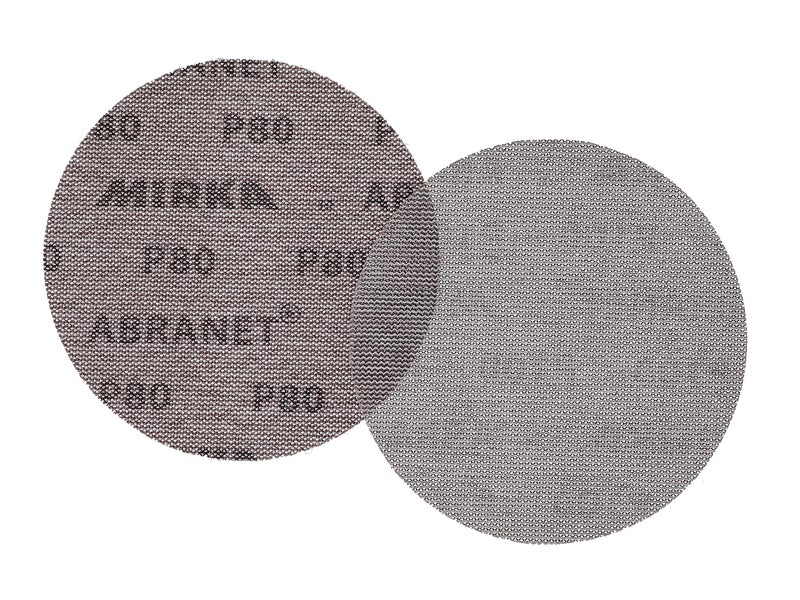 Mirka Abranet Net Disc / 6 inch/Grit 80 / Sandpaper Sanding Discs Hook and Loop/Dust-Free Sanding / 50 pcs / ‎9A-241-080 - Image 3