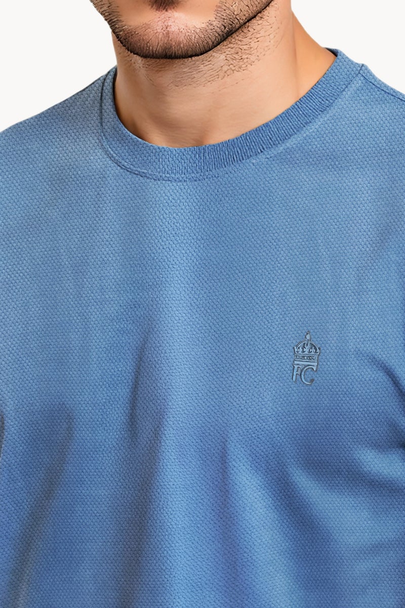 French Connection Popcorn Textured Crew Neck T-Shirt  - Image 4
