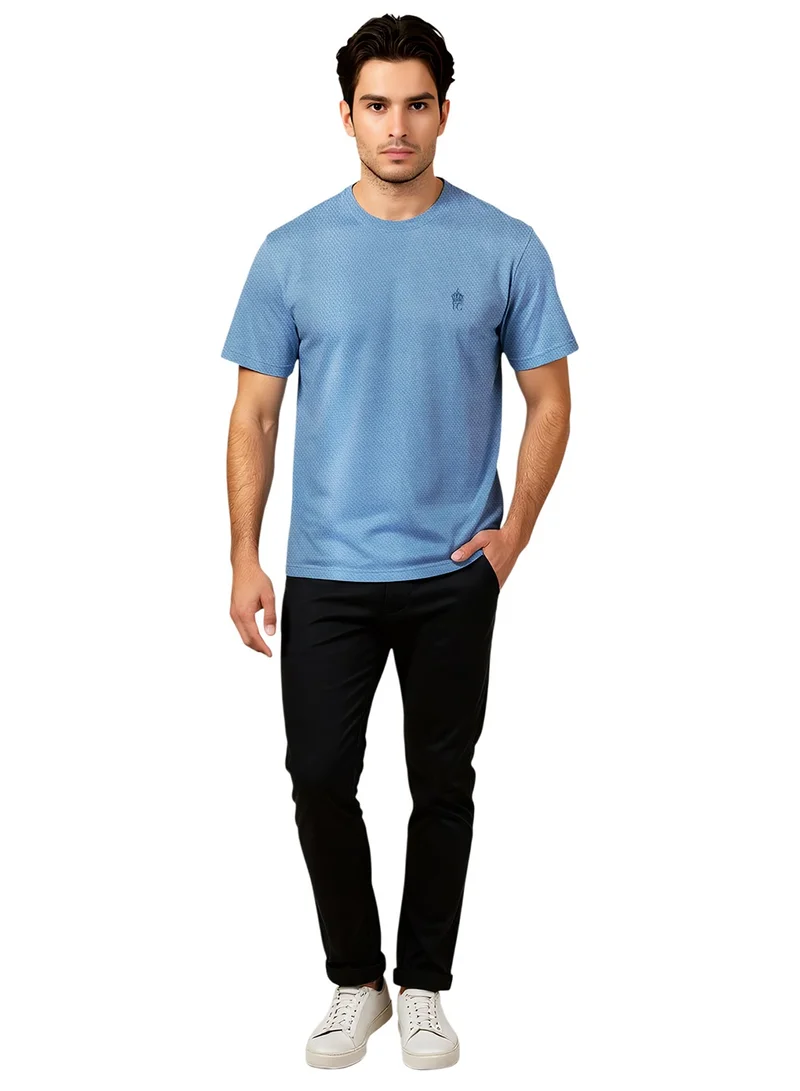 فرنش كونكشن Popcorn Textured Crew Neck T-Shirt