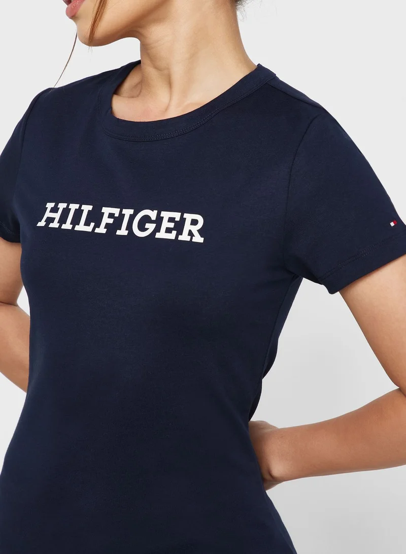 TOMMY HILFIGER Crew Neck Logo T-Shirt