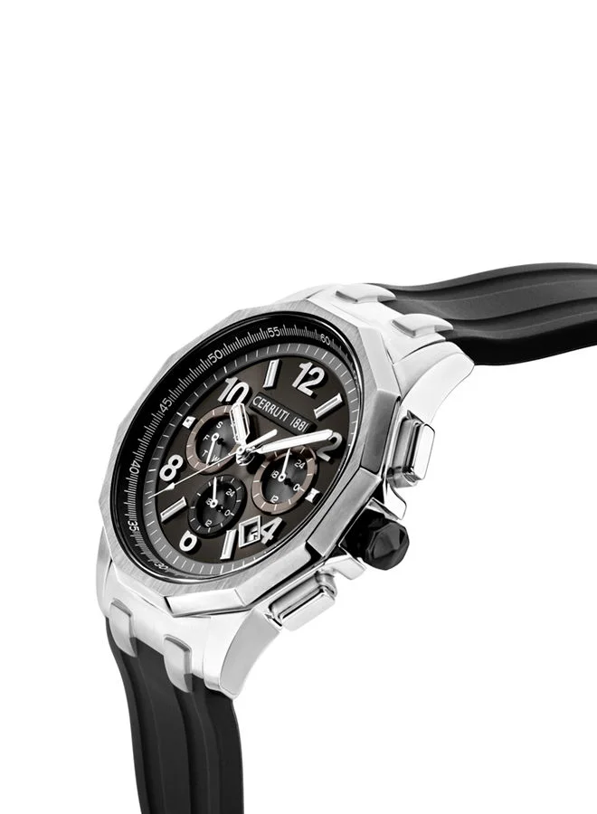 شيروتي 1881 Cerruti Watch for Men - Black Dial - 45 MM