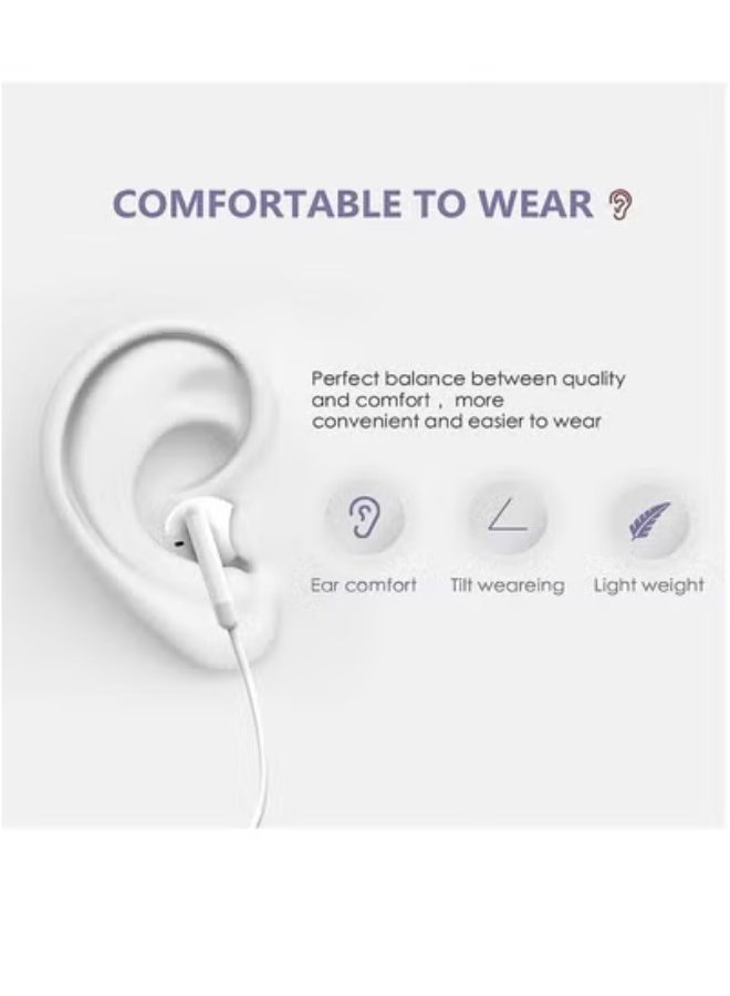 general 2 Packs for iPhone Headphones Wired Earbuds/Earphones Nosie Reduction Built-in Microphone & Volume Control Headsets Compatible with iPhone 14/13/12/11/XR/XS/X/8/7/SE/Pro/Pro Max - Image 5
