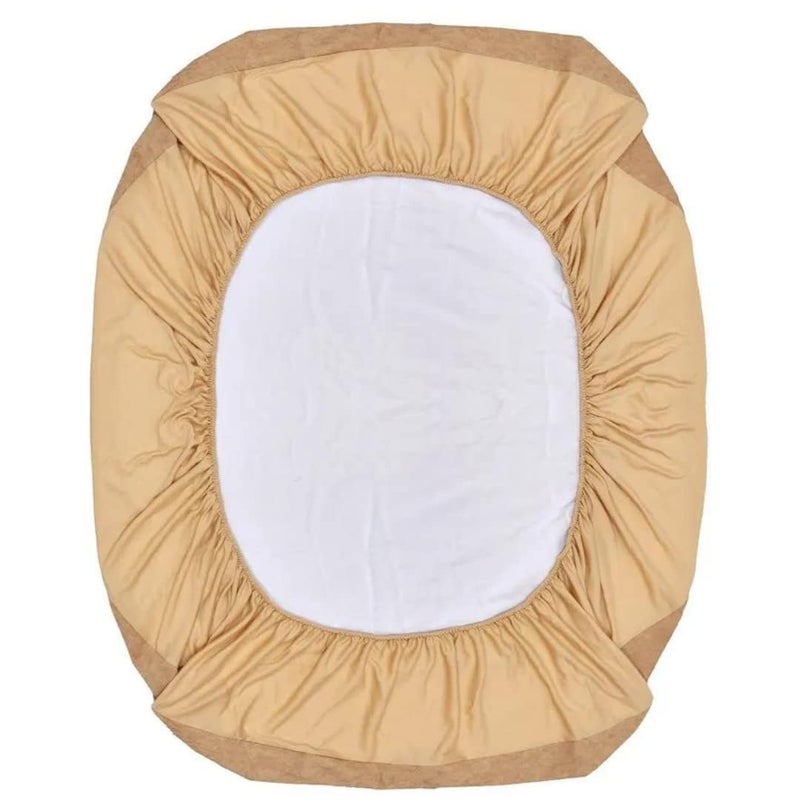 Mattress Protectors Bed Cover| Multiple Colors| Available in 13 Sizes| Dust and Water Proof| (75 * 36 Inches, Beige)  - Image 5
