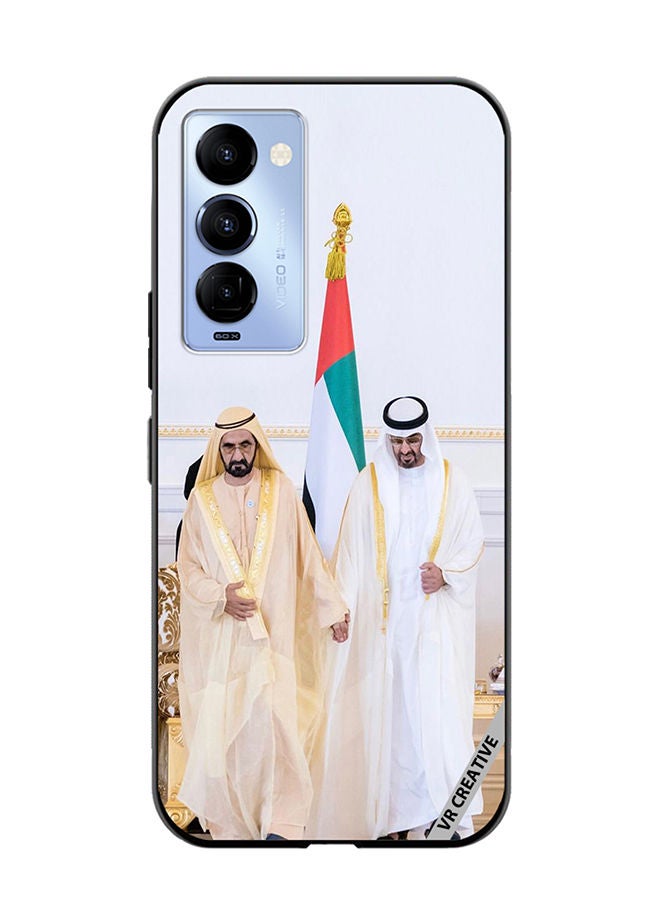 VR CREATIVE Protective Case Cover For Tecno Camon 18/18 P Sheikh Mohamed Bin Zayed Al Nahyan And Sheikh Mohammed Bin Rashid Al Maktoum Design Multicolour - Image 1
