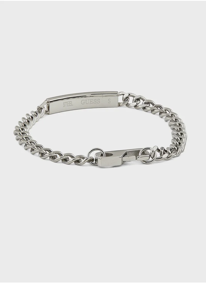 GUESS Textured Tag Bracelet