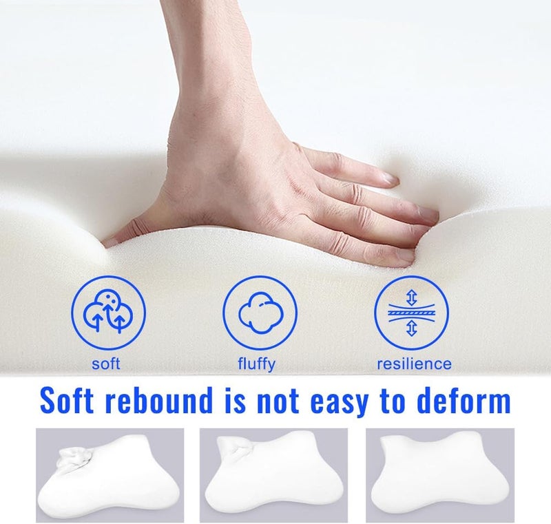 HOVCEH Car Seat Back Support and Neck Pillow, 2 Pack Ergonomic Lumbar and Head Cushion - Image 4