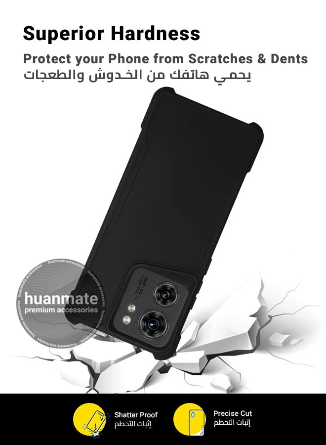 حافظة لهاتف موتورولا ايدج 40 أخضر - سيليكون تي بي يو ممتاز 2.0 مم، حماية معززة للكاميرا مع درع العدسة، غطاء مقاوم للصدمات ومقاوم للماء لهاتف موتورولا ايدج 40