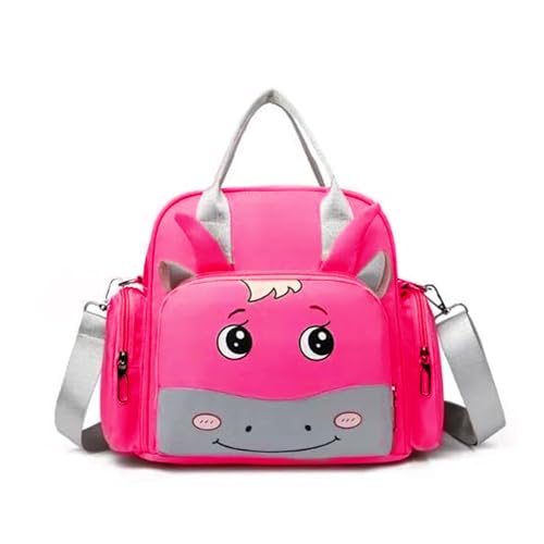 Winnies Diaper Tote Cum Backpack Maternity Bag for Moms | Stylish Lightweight Mother Bags with Zipper Closure & Adjustable Shoulder Strap | Baby Travel Organiser (Pink) - Image 1