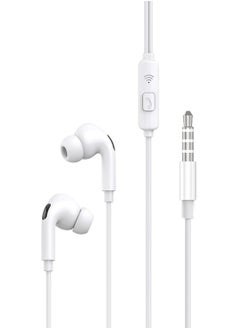 Totulife FINE Series Stereo Wired Earphones 3.5mm - White  - Image 2