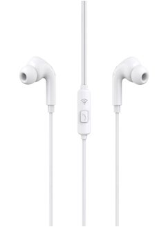 Totulife FINE Series Stereo Wired Earphones 3.5mm - White  - Image 3