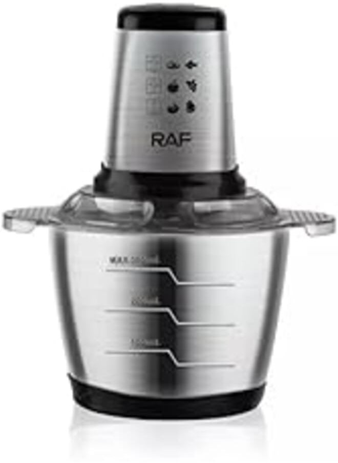 RAF RAF Electric Chopper R.7031, 1000 Watt, 3 Liter, 220v, 50Hz, Silver 