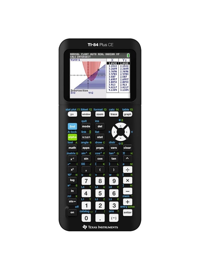 Texas Instruments TI-84 Plus CE Color Graphing Calculator, Black - Image 1