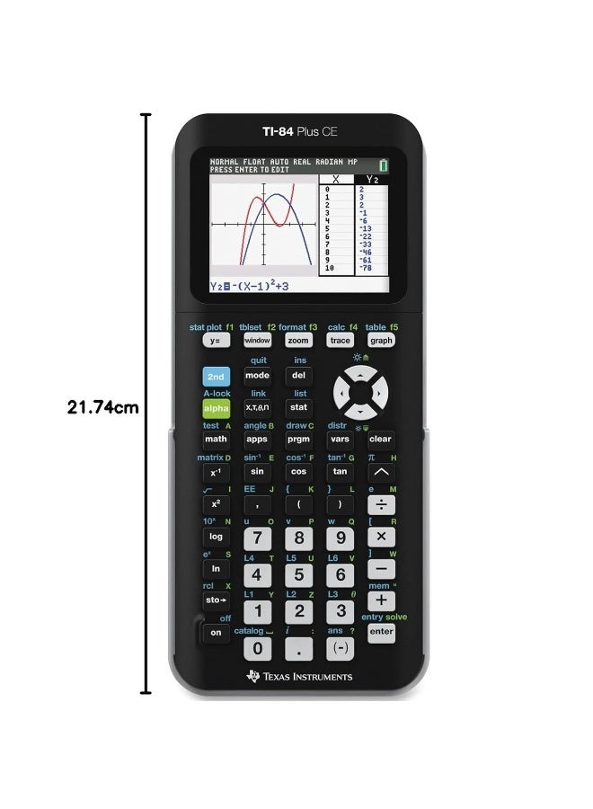 Texas Instruments TI-84 Plus CE Color Graphing Calculator, Black - Image 4