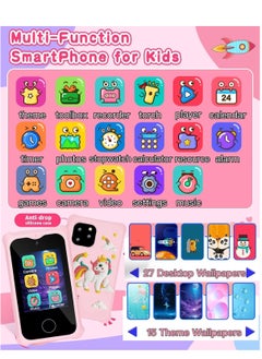 Kids Smart Phone Toys for Girls Ages 3-7 with Dual Camera 2.8’’ Touchscreen Toddler Phone Toys with Learning Games MP3 Music Player for Birthday Gifts for 3 4 5 6 7 Years Old, 32GB SD Card, Pink - pzsku/Z0F06AB2685FF995081ADZ/45/_/1707735550/c6349da4-17a5-4a80-9a21-7d8d7ed3c98e