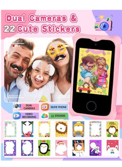 Kids Smart Phone Toys for Girls Ages 3-7 with Dual Camera 2.8’’ Touchscreen Toddler Phone Toys with Learning Games MP3 Music Player for Birthday Gifts for 3 4 5 6 7 Years Old, 32GB SD Card, Pink - pzsku/Z0F06AB2685FF995081ADZ/45/_/1707735551/3ec6be39-9df6-4a3a-8611-342e76dc0e40