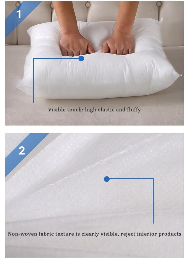 MAXQON 1-Piece Cushion Filler 65x65 cm – Hollow Fiber Filling Cushion Insert with Non-Woven Outer Fabric - Image 2