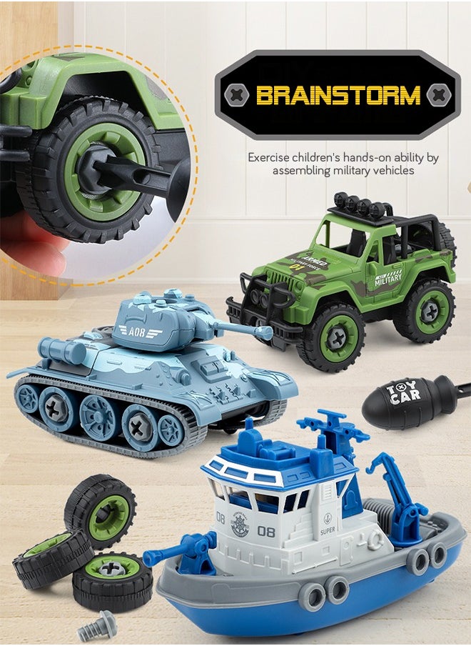 GROIC Building Block Car Set Assemble Car Construction Set Car Airplane Ship Toys STEM Educational Learning Game  - Image 4