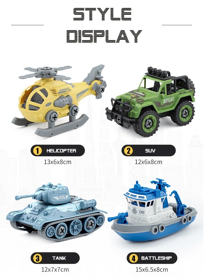 GROIC Building Block Car Set Assemble Car Construction Set Car Airplane Ship Toys STEM Educational Learning Game  - Image 3