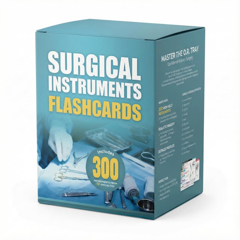 Surgical Instruments Flashcards for Sterile Processing Surgical Tech 300 Real Photo Medical Tools Covering 12 Specialties Study Guide for CST Exam Technician Certification - Image 3