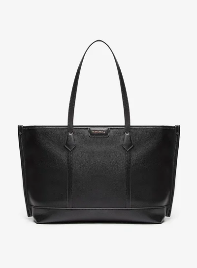 Flora Bella By Shoexpress Women Monogram Print Tote Bag with Zip Closure and Double Handle