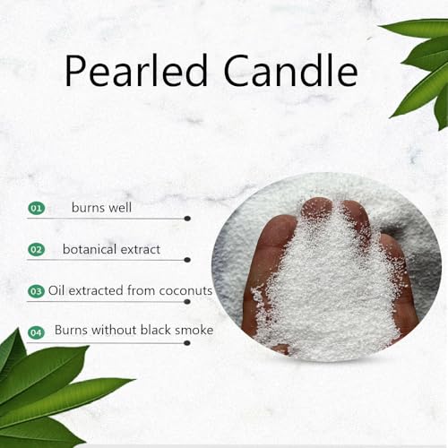 TooGet 400G Pearled Candle Wax, Sand Candles Refillable Unscented Non Toxic Long Time Lasting Powder Sand Wax for DIY Candle Wedding Decor Making - Image 5