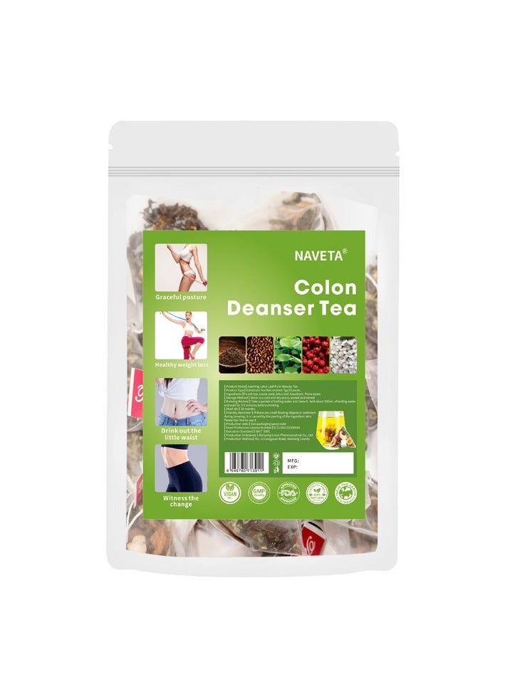 NAVETA شاي منظف القولون، شاي صحي بالأعشاب بمكونات طبيعية نقية، شاي تخسيس قائم على النباتات العضوية، شاي منظف بالأعشاب آمن وفعال للإمساك - Image 1