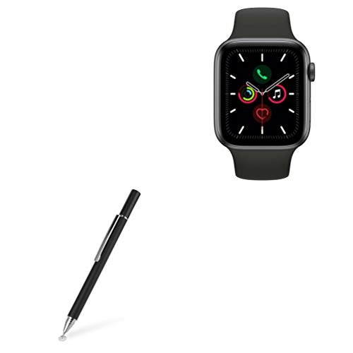 BoxWave Stylus Pen Compatible with Apple Watch Series 5 - FineTouch Capacitive Stylus, Super Precise Stylus Pen - Jet Black - Image 1