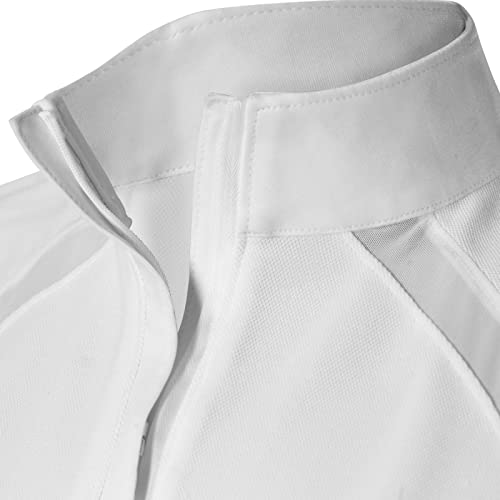 Equinavia Ingrid Womens Equestrian Long Sleeved Show Shirt with Cooling Mesh - White - M - Image 4