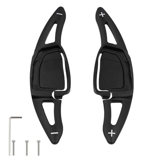 sumaikeji Aluminum Steering Wheel Shift Paddle Extensions for Audi RS5RS7RS6 Avant20212025 etron GTRS etron GTRS320222025 Auto AccessoriesBlack - Image 1