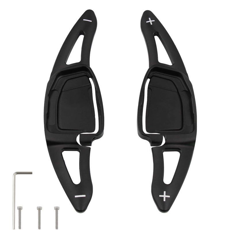 sumaikeji Aluminum Steering Wheel Shift Paddle Extensions for Audi RS5RS7RS6 Avant20212025 etron GTRS etron GTRS320222025 Auto AccessoriesBlack - Image 2