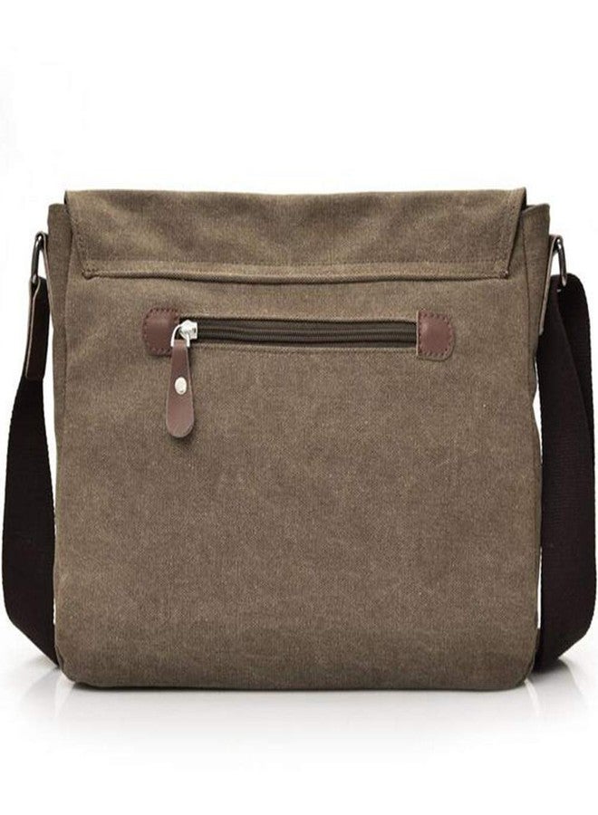 dealcase Vintage Canvas Satchel Messenger Bag for Men Women, Travel Shoulder bag Satchel Crossbody Bag for 11.6-13.3 inch Laptop Chromebook computer (Black) - Image 3