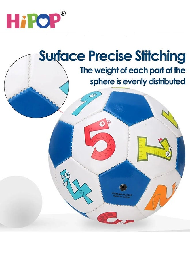 HIPOP Size 2 Children Soccer Ball, Outdoor Practice Training Ball Kids Sports Ball for Toddler Youth and Kids, Training Football Toy Mini Football for Beach, Home, School, Dia 15cm/5.9inch - Image 2