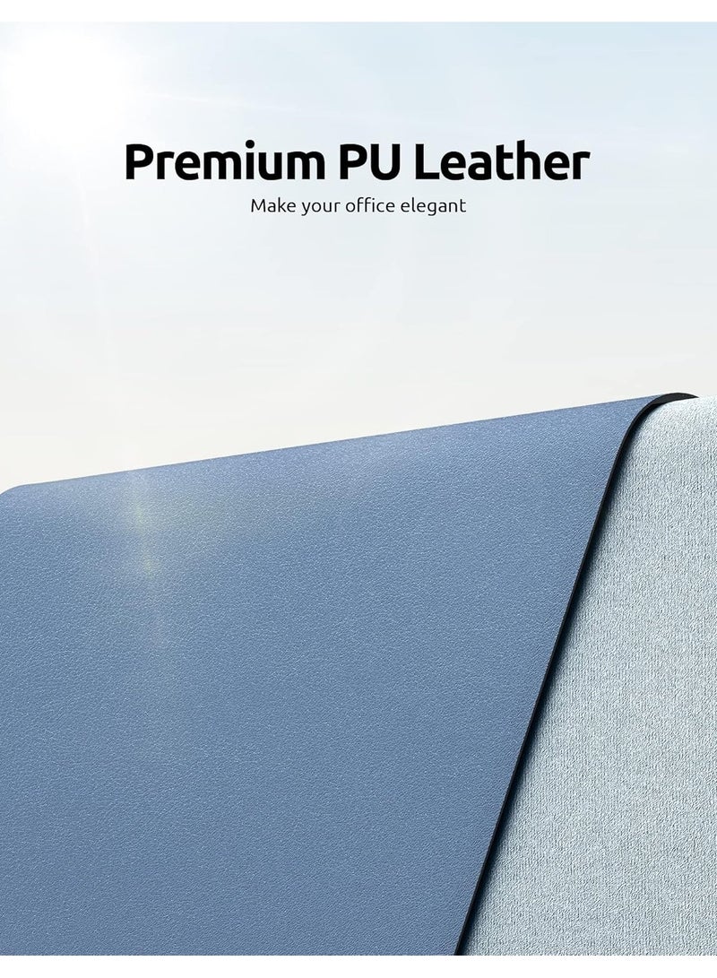 Leather Desk Pad Protector, Office Desk Mat, Large Mouse Pad, Non-Slip PU Leather Desk Blotter, Laptop Desk Pad, Waterproof Desk Writing Pad for Office and Home - Image 4